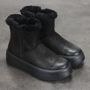 Сапоги, модная зимняя мужская обувь на толстой подошве с утепленной овечьим мехом, утепленная теплая хлопковая обувь, все идет с приливом