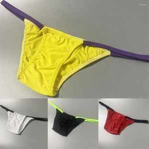 Underpants Men Bikini Briefs Enhance Pouch Thong Posing Underwear Low-rise Soft Jockstrap Male Hombre Lingerie Youth Underclothes 2023