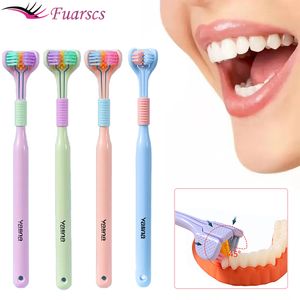 Toothbrush Three Sided Soft Hair Tooth Adult Ultra Fine Bristle Oral Care Safety Teeth Brush for Health Cle 230906