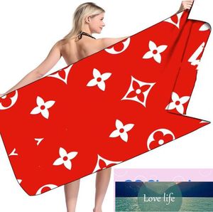 Bathtowel Microfiber Girl Long Bath Thandels Gift Classic Designer Beach Handduk Fashion Letter Tryckt