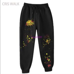 D5lm 2023 Mens and Womens Pants Sweatpants Fashion Spider Web Sp5der 55555 Autumn Winter Sports Hip-hop Leggings Bathroom Fleece CasualflykFLYK