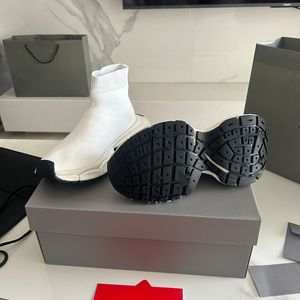 Meia e sapato designer casual meia e sapato sola confortável respirável plataforma masculina e feminina holmes malha treinador preto flash malha triplo sapatos esportivos