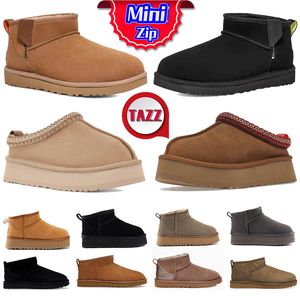 Luxury Tazz slippers Australian Boots Ultra Women mini Tasman Australia boot Designer shoes platform sneaker Ankle booties suede warm Winter Wool bootes