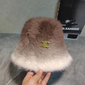 Fashion Unique Designer Beanie colorato Vintage Rabbit Hair Fisherman Women's Luxury Casual e Comodo secchiello