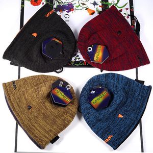 Unisex Beanies Fashion Letter Reversible Knitted Hats Winter Fleece Skull Caps Double-side Wear Bonnet Designer Beanie Outdoor Knitting Hat