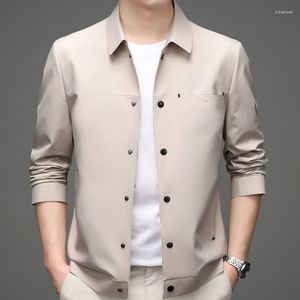 Erkek Ceketler İlkbahar ve Sonbahar İnce Konforlu İş Gündelik Fasion Kısa Lüks Klasik Erkek Dış Giyim Paltoları