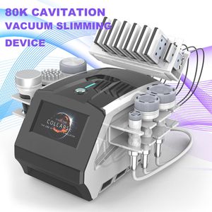 Effektivt S form Viktförlust Ultraljudsvakuumkavitationssystem 80K Slimming Machine med LIPO Laser Massager Cavitation Machine