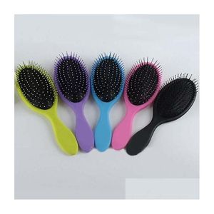 Hair Brushes Brush Combs Magic Detangling Handle Shower Mes Salon Styling Tamer Tool Drop Delivery Products Care Tools Otxuv