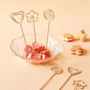 Forks 10pcs Stainless Steel Fruit Stick Bento Lunches Party Decor Cocktail Decoration Dessert Coffee Restaurant El Home Fork