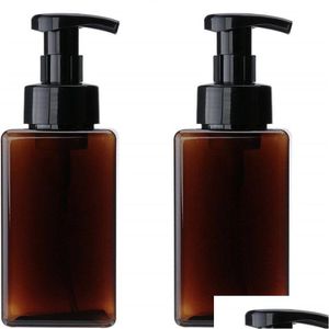 Bottiglie di imballaggio All'ingrosso 450Ml 15Oz Dispenser di sapone schiumogeno Petg Pompa Bottiglia Contenitore riutilizzabile Shampoo da viaggio Liquido per le mani Per Ba Otuyy