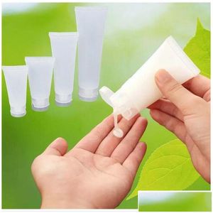 Paketleme şişeleri toptan vida kapağı/ kapak boş portatif seyahat sıkma kozmetik kaplar krem ​​losyon plastik 15ml 20ml 30ml 50ml otgbk