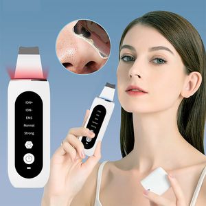 Dispositivi per la cura del viso Scrubber per la pelle Rimozione di punti neri Detergente per pori 4 in 1 Spatola per il viso per la pulizia profonda Cura della pelle Peeling ad ultrasuoni 230905