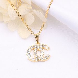 Designer Necklace For Women Jewelry Brand Letter Necklace Fashion 18k Gold Pendant Necklace Gift