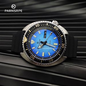Zegarek Parnsrpe Divers Luksusowe męskie zegarek mechaniczny Japan NH36A Black Ruch Aseptic Dial Sapphire Glass Data 230905