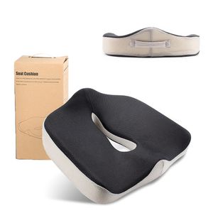Almofada/travesseiro decorativo para motoristas cadeira de rodas zero gravidade cóccix ortopédico conforto espuma memória espuma almofada de assento de cadeira de carro com alça 230905
