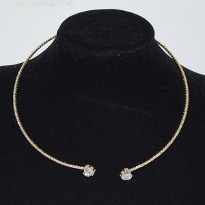 유럽의 새로운 인기있는 목 요소 풀 다이아몬드 칼라 칼라 팔찌 귀걸이 목걸이 3 피스 슈트