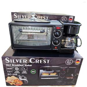Elektrikli Fırın Fırın Çok Fonksiyonlu Ev Halkı Üç Kahvaltı Kahve Ekmek Makinesi Akıllı Zamanlı Pişirme