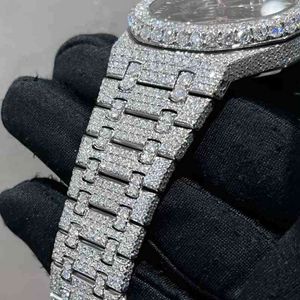 KLWD腕時計2024新しいバージョンストンスケルトンウォッチパスTTメンズダイヤモンド最高品質のメカニカルETAムーブメントラグジュアリーアイスアウトサファイアSHR49PBUTKO8S7