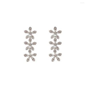 Dangle Earrings LANFLORA Fashion Zircon Copper Alloy Women Long For Valentines-day Birthday Party Gift Wholesale Price