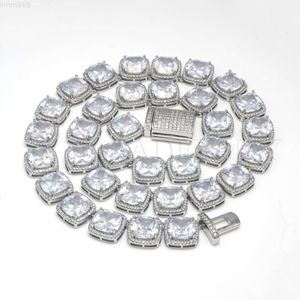 CELMAY GRA Certyfikat 11 mm Poduszka Rock Candy Tennis Chain D VVS Moissanite Tennis Naszyjnik