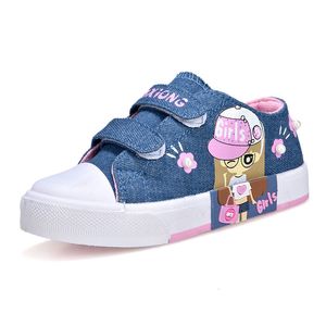 ブーツSepatu Jalan Bayi Kartun Kanvas Antiselip Anak Perempuan Sneakers Olahraga SejukフラットファッションMusim Semi Untuk Sekolah 230905