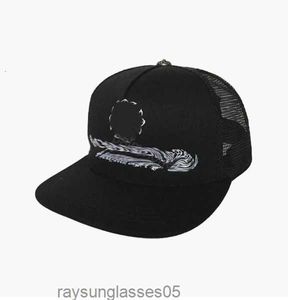 クロスフラワーデザイナーキャップ野球ハーツメンズスナップバックブルーブラック女性帽子高品質ブランドCHキャップ23SS CHROMEE6YA