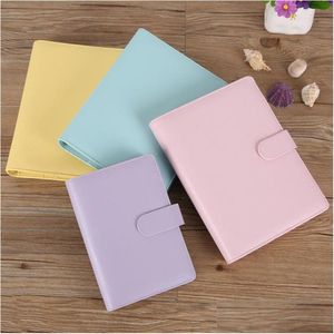 Blocos de notas Atacado A5 A6 Notebook Er Protetor Pu Couro Notebooks Binder Planejador Pessoal Diário Solto Ers para Papel de Enchimento Gota de Otqgq