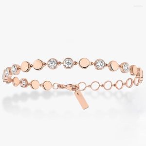 Link-Armbänder, hochwertiges, einfaches und vielseitiges, exquisites Armband mit runden Perlen für Frauen (DJ2305)