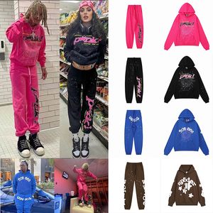 Hoodie Designer SP5DER Young Thug 555555 Angel Pullover Blue Hoodye Spodnie Mężczyźni SP5DERS GRAFICZNE DRUKOWANIE