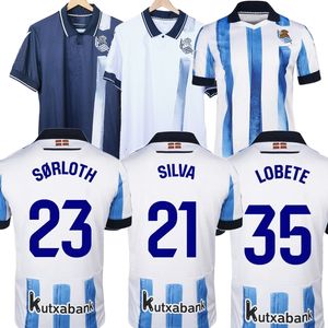 Silva 2023 2024 Real Sociedad Soccer Jerseys Oyarzabal X. Prieto Barrenetxea Carlos Fdez Footabll Shit