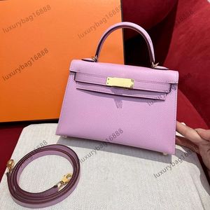 Klasyczne torebki torba crossbody torebka torba krzyżowa mini torebka 20 cm sztuka damska epsom oryginalna skóra profesjonalna rzemieślnicza szycie słynna marka torebka oryginalna