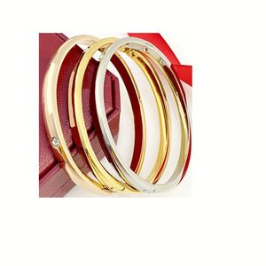 Jewellery Fashion Brands Design Signature Bangle Women's Bangles Stainless Steel Zirconia Bracelet with Clasp Oval Bangles Witness the Gift of Love