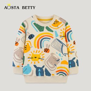 Autumn Children's Hoodie Boys Crew-neck Pullover Long-sleeved Top