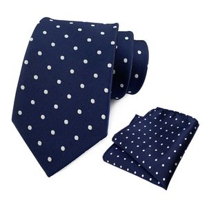 Mens neckties black neck silk Ties paisley print Straight Suit with Round Dots Polka Dots, Elegant and Atmospheric Suit, Tie, Pocket, Towel