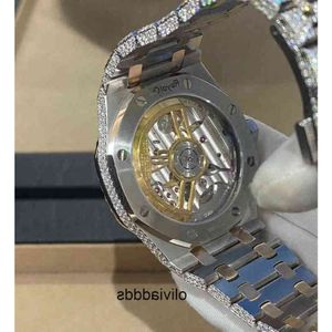 3DCG 0Y1X CASHJIN Icedout Uhr Herren Luxus Armbanduhr Bling Iced Out VVS Moissanit Diamant Uhr D2M208RAHP