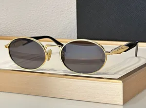 Fashion popular designer 65Z sunglasses for women vintage oval shape metal frame glasses summer elegant trendy style Anti-Ultraviolet come with case