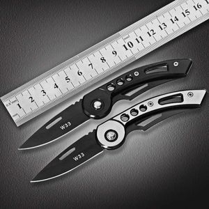 W33 Excisite Knife Outdoor Multi Function Portable Survival折りたたみ折りたたみ自衛ミニフルーツYF0H