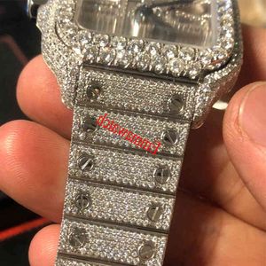 CPJM 2023 Nya skelett Sier Moiss Anite Diamonds Watch Pass TT Quartz Movement Top Quality Men Luxury Iced Out Sapphire Watch med BoxCl3W