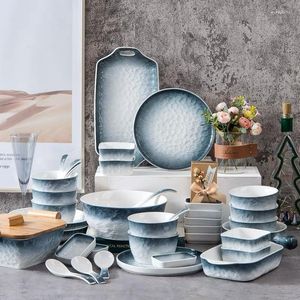 Servizio Piatti Set Ceramica 42 Pezzi Con Confezione Regalo Piatti E Ciotole Per 8 Persone Stoviglie Ristorante El