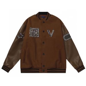 패션 레이디스 맨 루이스 리티 편지 패턴웨어 viutonity jackets mens 재킷 디자이너 재킷 고급 브랜드 학교 팀 야구 마모 3592