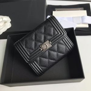 2023 neue Mode Top Qualität Designer Brieftasche Luxus Frauen Handtasche Geldbörse Schwarz Rosa Kalbsleder Leder Kartenhalter 6 Kartenposition Vintage Hardware