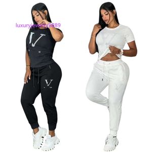 Designer Women's Skims Tracksuits Short Set Woman 2 Piece Loungewear Letter Pattern Two Peice Matching Sets Bodycon Pants Outfits Festival Brand Leggings Clothes