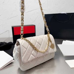 Quality cc Coin Chain Designer Bag Women Square Shoulder Bags Lattice Crossbody Bags Classic Luxurys Bag Leather Messenger Bag Purse 230615