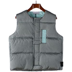 High quality brand designers topstoney vests Classic trendy embroidered badge down 22-23 Nylon Metal vest Warm and versatile compass men's and women's down vest