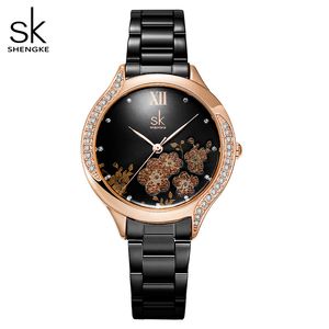 女性の時計3次元花限定版ライトラグジュアリーダイヤモンドセットウォータープルーフ35mmウォッチ