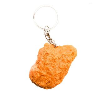 Keychains Chicken Nugget Key Buckle Realistic Easy-to-hang Pendents For Backpack Shoulder Bag