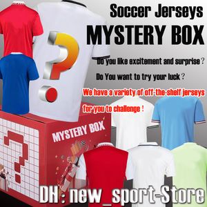 22 23 Mystery Box Soccer Jerseys fans Player Version Alla lag Shorts varje säsong någon byxor fotbollskjortor män barnsatser thailändska fotbollskjortor