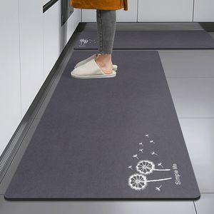 Carpets Slip Absorbent Kitchen Mat Quick Drying Living Room Carpet High Quality Absorbent Anti Fall Rugs Anti Oil Stain Floor Mats 230906