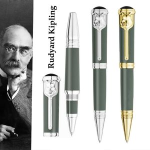 Limited Edition Writer Rudyard Kipling Tintenroller, einzigartiges Leoparden-Relief-Design, Schreibbüro-Briefpapier-Kugelschreiber mit Seriennummer