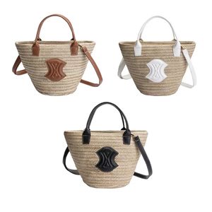 Handtaschen mit großem Fassungsvermögen, Damen- und Herren-Tragetaschen, Luxus-Designer-Mädchen-Cliney-Tasche, Umhängetasche, Abendtaschen, Karten, Bast-gewebte Badeort-Strandtasche